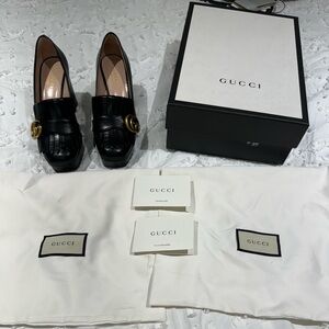 Authentic Gucci Platform Marmot Platform Pump Heels